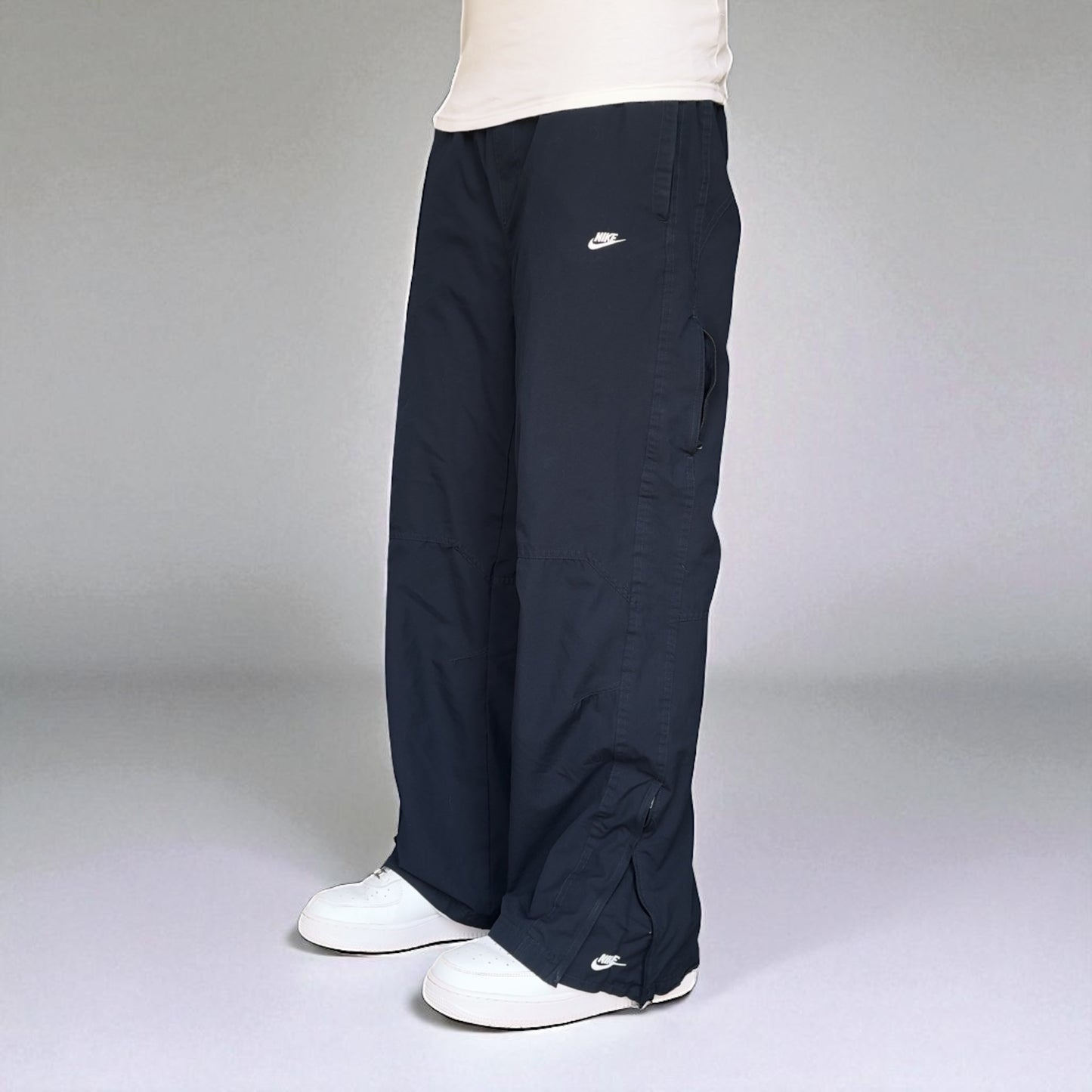 RARE 2000s Nike Trackpants Navy - (L)