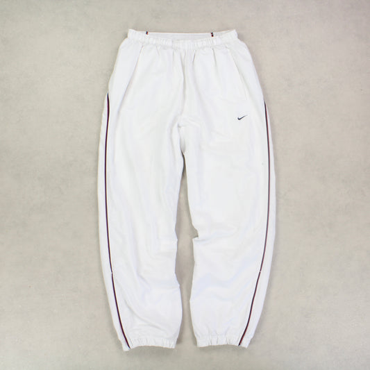 SUPER RARE 00s Nike Trackpants White - (M)