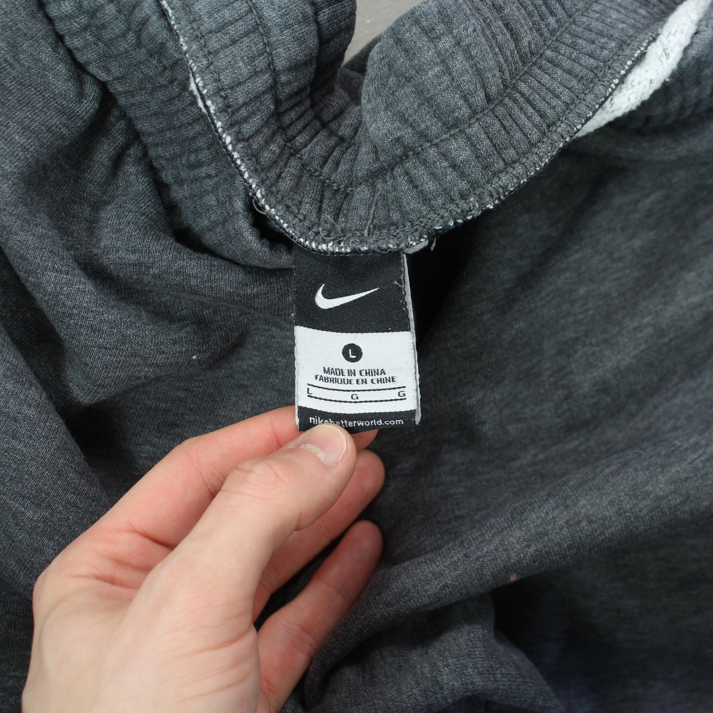 RARE Vintage 00s Nike Jogger Pants Grey - (L)