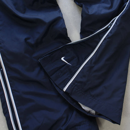 SUPER RARE 2000s Baggy Nike Trackpants Navy - (M)