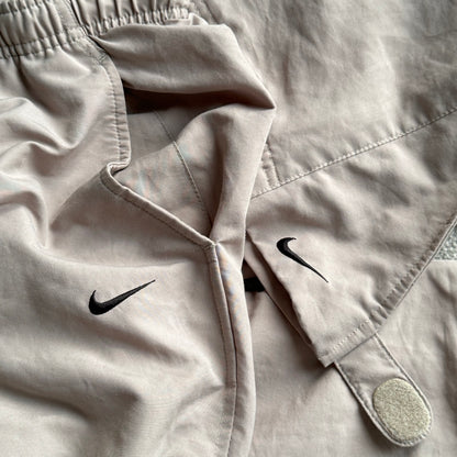 RARE 2000s Nike Trackpants Cream - (M)