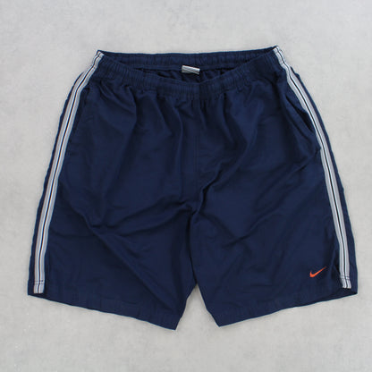 SELTENE Nike Trainingsshorts aus den 2000ern, Marineblau – (L)