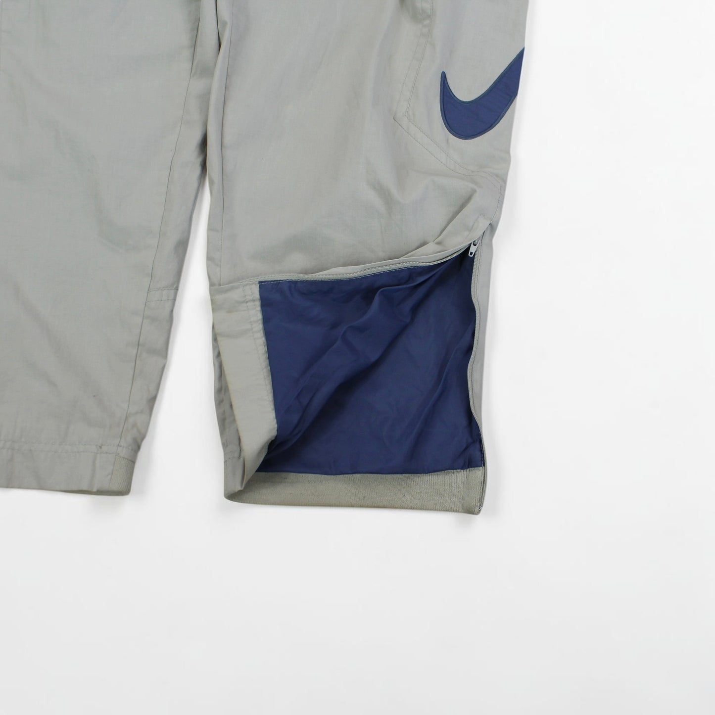 RARE 90s Nike Trackpants Cream - (XL)