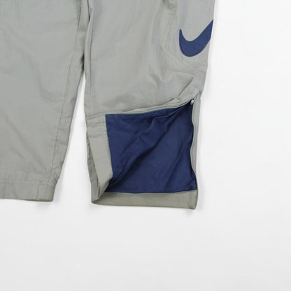 RARE 90s Nike Trackpants Cream - (XL)
