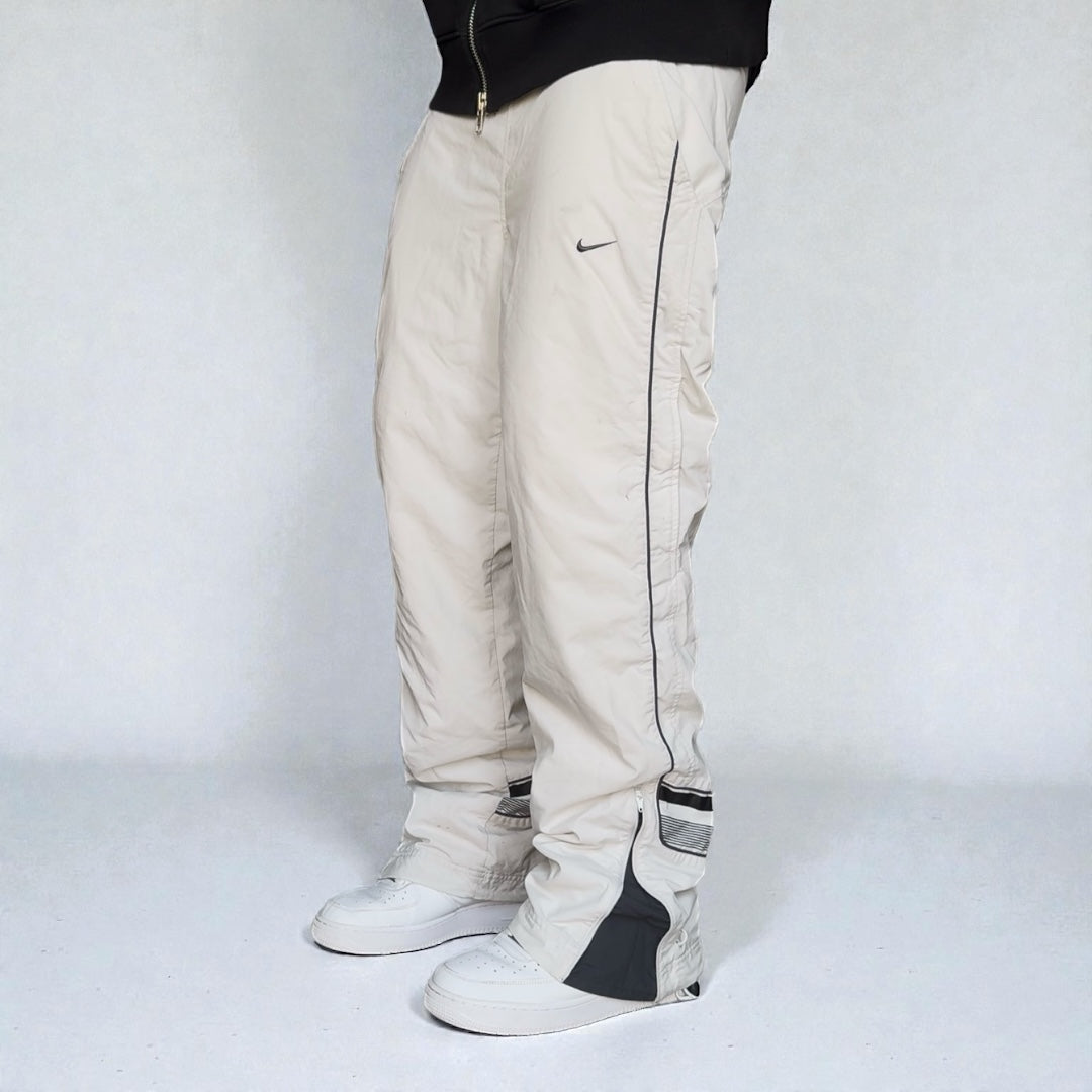 RARE 2000s Nike Trackpants White - (S)
