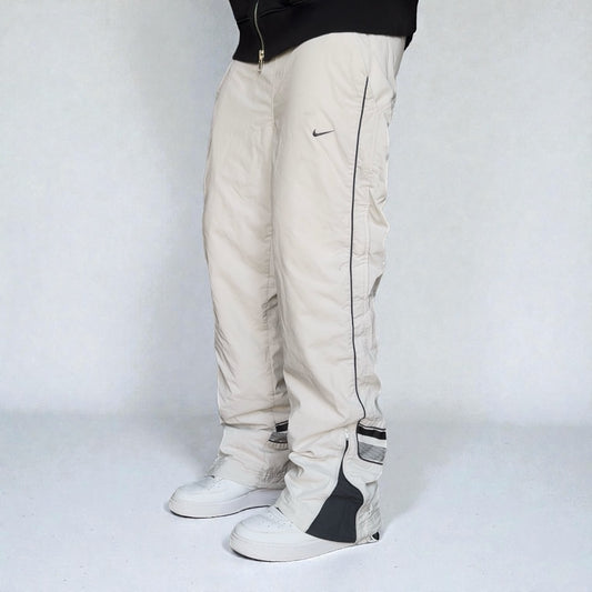 RARE 2000s Nike Trackpants White - (S)