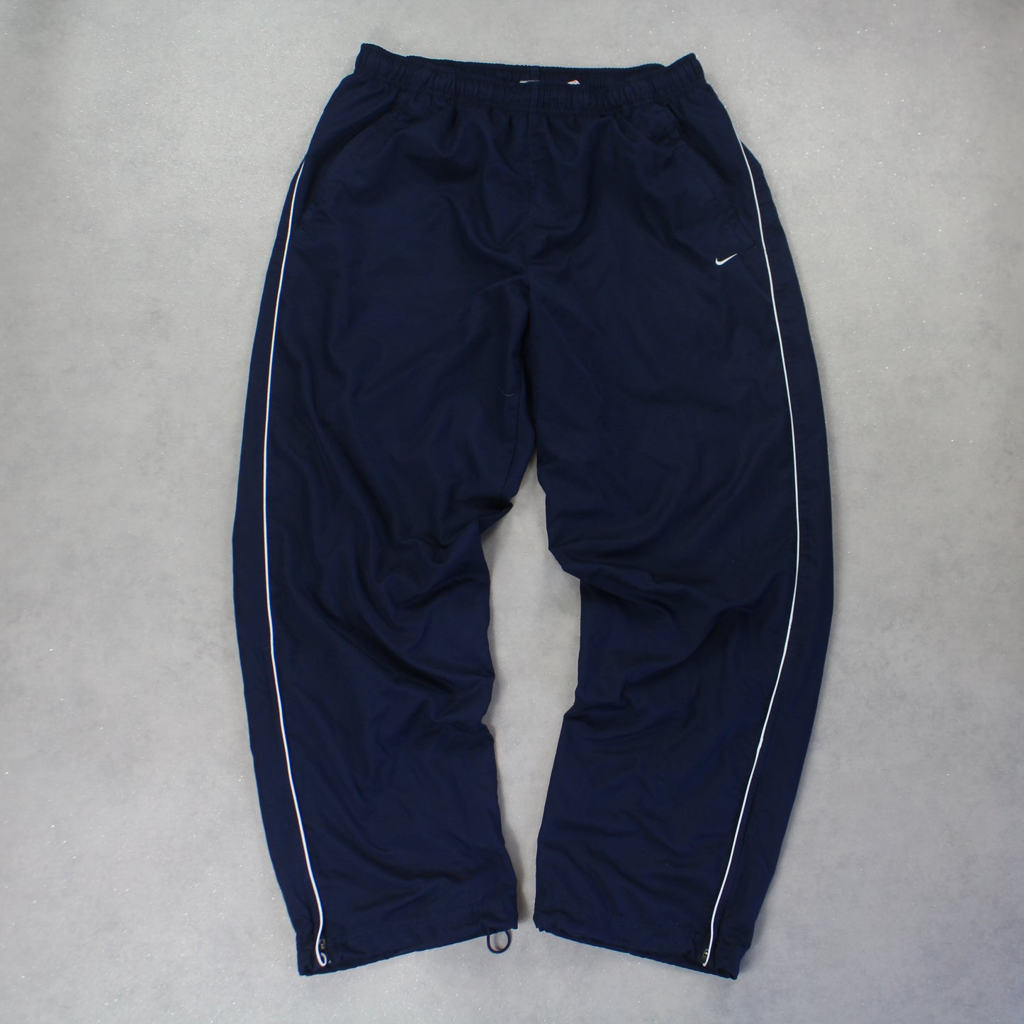 RARE 2000s Baggy Nike Trackpants Navy - (XL)