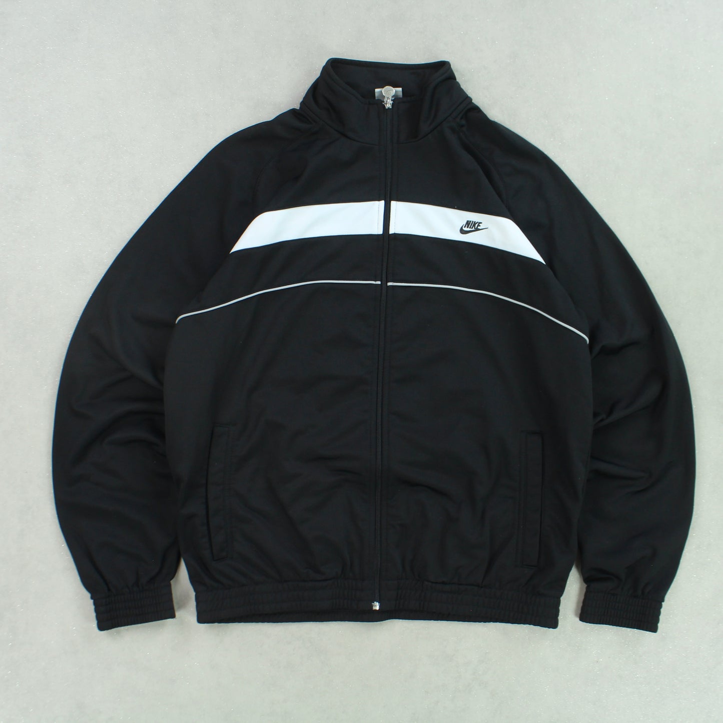 RARE 00s Nike Track Jacket Black - (S)