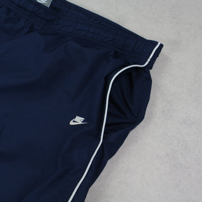RARE 2000s Baggy Nike Trackpants Navy - (XL)