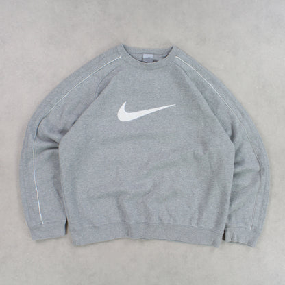 RARE 00s Nike Sweatshirt Grey - (M)