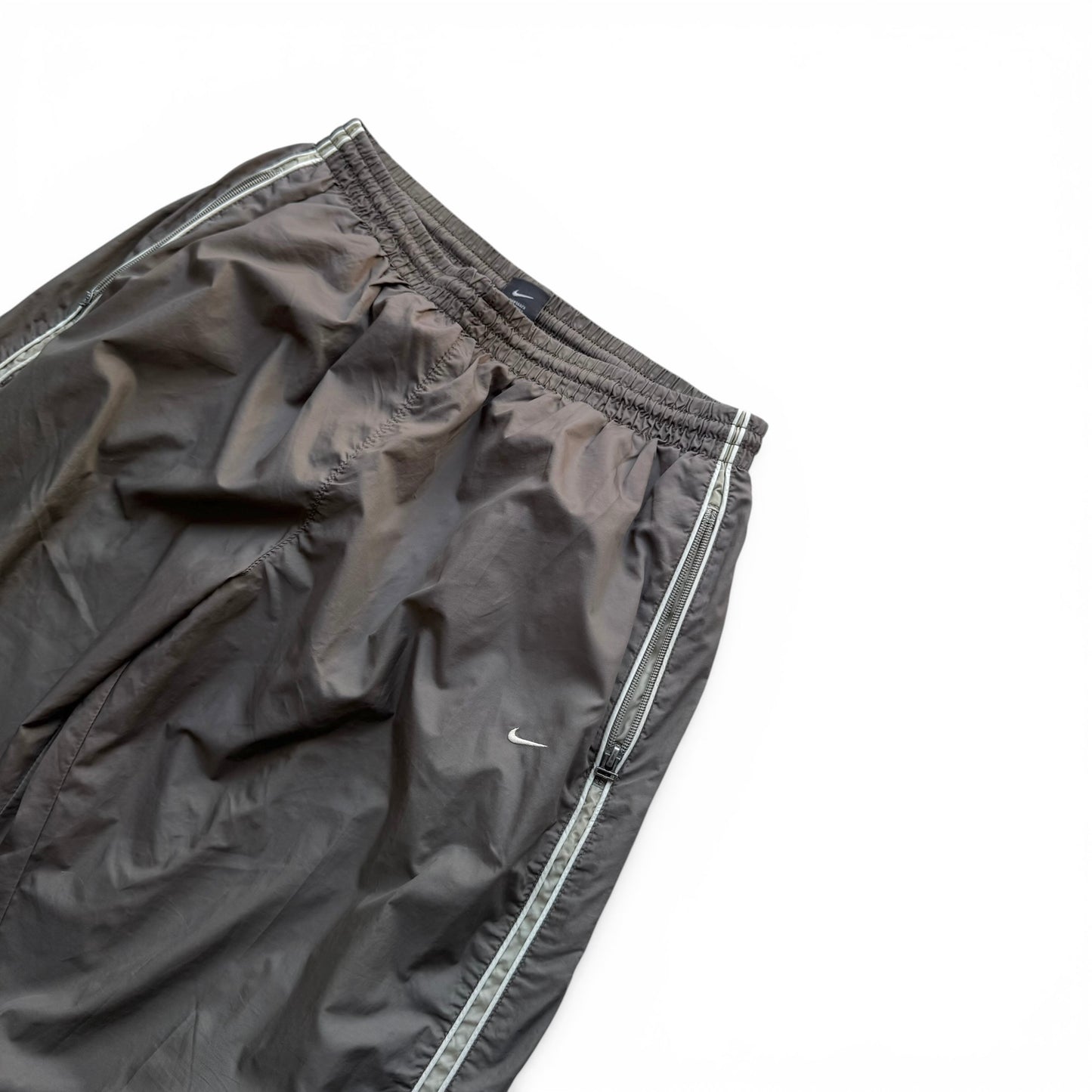 RARE 2000s Baggy Nike Trackpants Brown - (L)