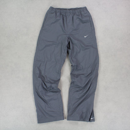 RARE 00s Baggy Nike Trackpants Grey - (S)