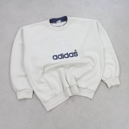 RARE Vintage 1990s Adidas EQT Sweatshirt Cream - (M)