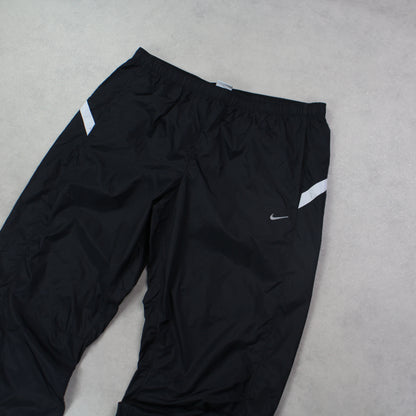 RARE 00s Nike Trackpants Black - (L)