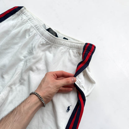 SUPER RARE 2000s Polo Ralph Lauren Joggers White - (M)