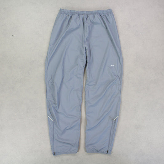 RARE 00s Baggy Nike Trackpants Grey - (L)