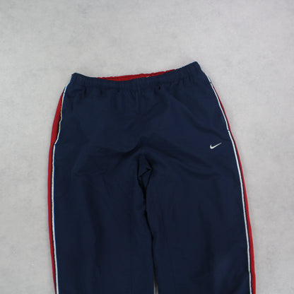 RARE 00s Baggy Nike Trackpants Navy - (L)