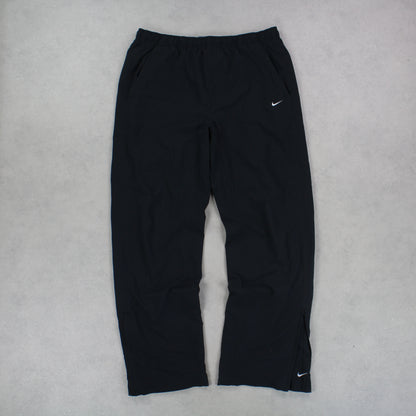 SUPER RARE 00s Nike Trackpants Black - (L)