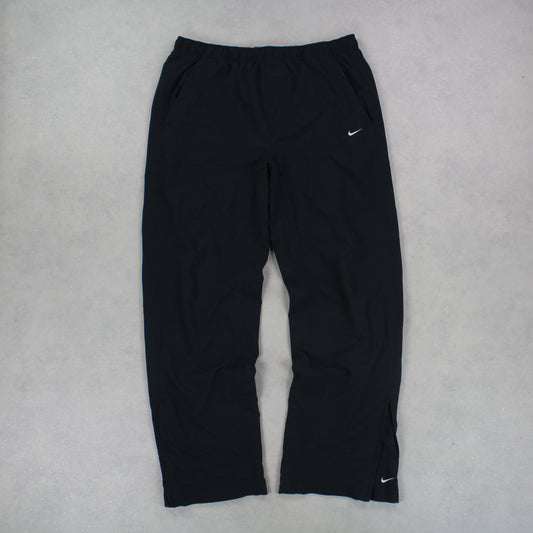 SUPER RARE 00s Nike Trackpants Black - (L)