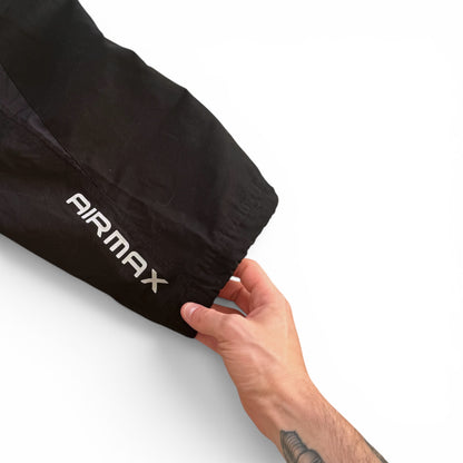 SUPER RARE 2000s Nike Air Max Trackpants Black - (S)