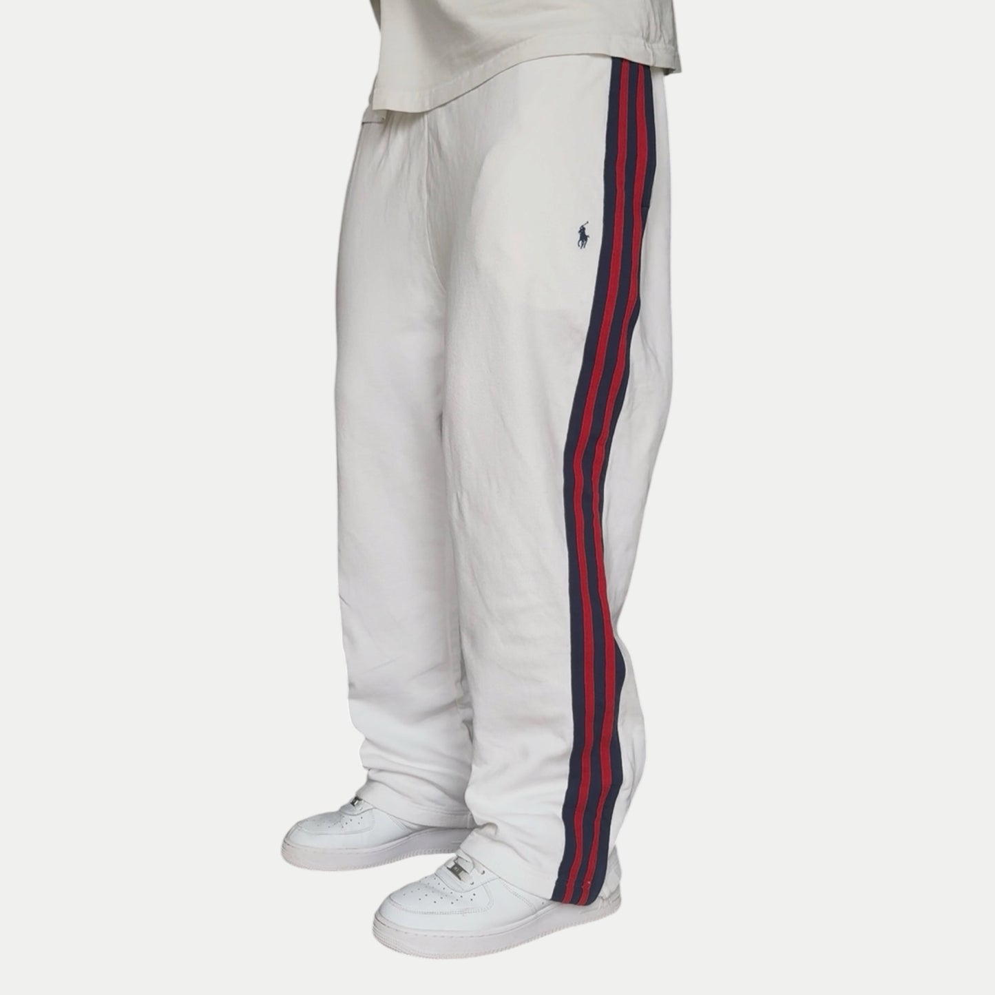 SUPER RARE 2000s Polo Ralph Lauren Joggers White - (M)