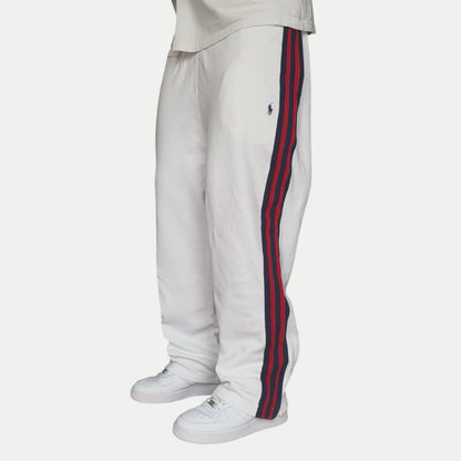 SUPER RARE 2000s Polo Ralph Lauren Joggers White - (M)