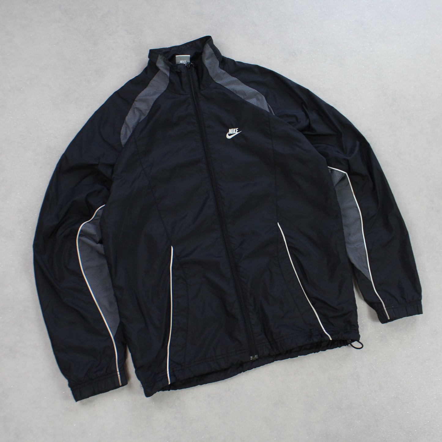 RARE 00s Nike Track Jacket Black - (S)