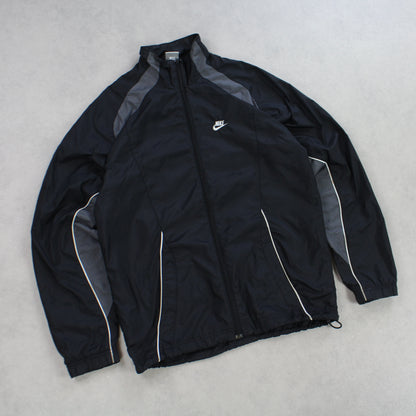 RARE 00s Nike Track Jacket Black - (S)