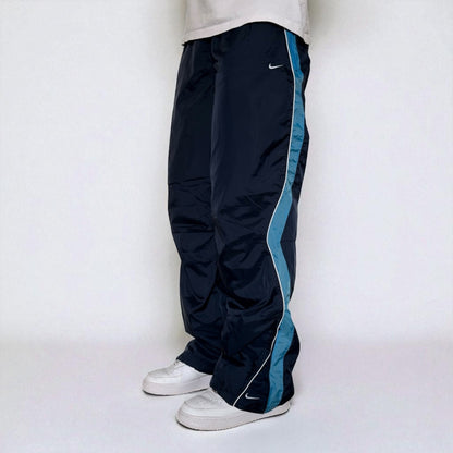 SUPER RARE 2000s Nike Trackpants Navy - (L)