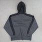 RARE 90s Nike 1/4 Zip Hoodie Grey - (L)