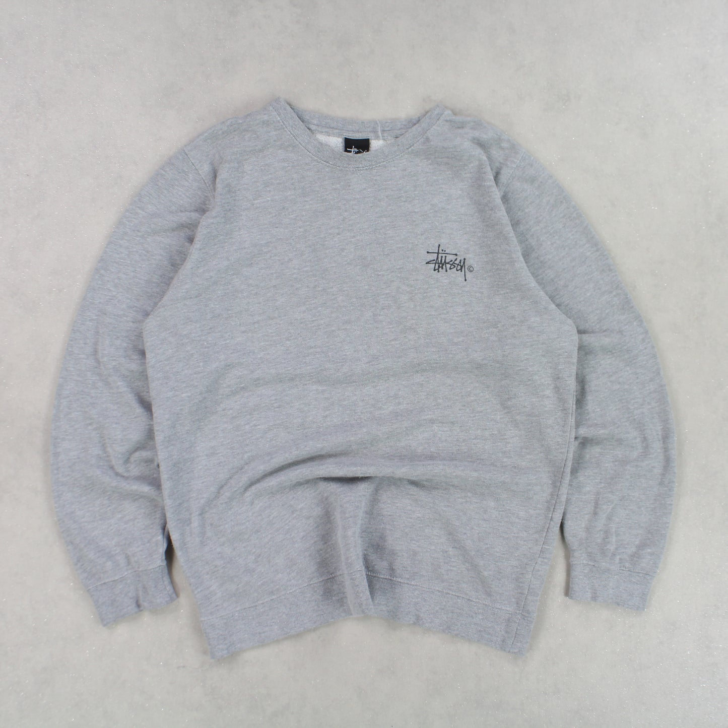 RARE Stüssy 00s Sweatshirt Grey - (L)