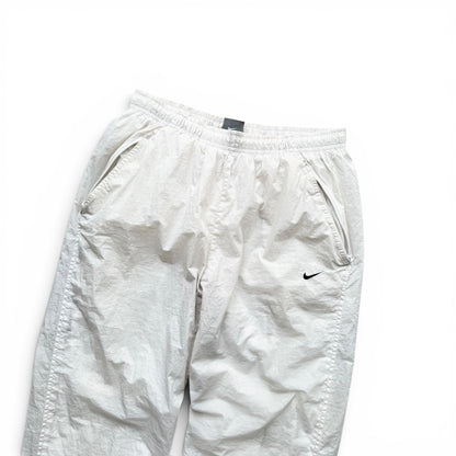 SUPER RARE 2000s Nike Trackpants White *PREMIUM* - (S)