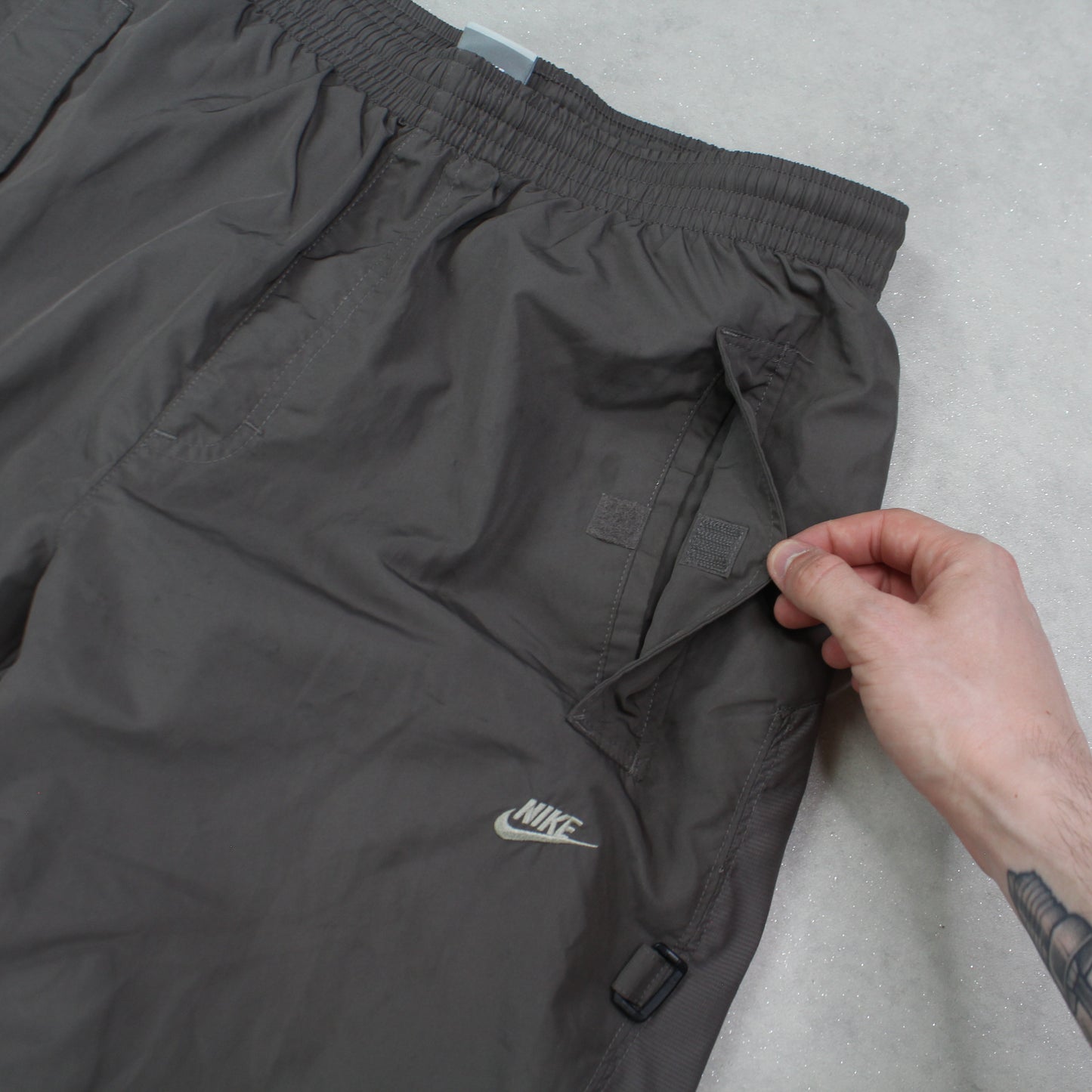 SUPER RARE 00s Nike Air Trackpants Light Brown - (M)