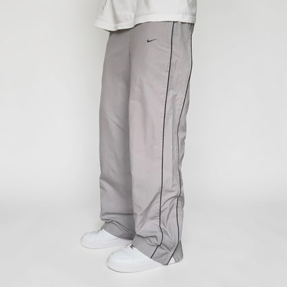 RARE 2000s Baggy Nike Trackpants Grey - (S)
