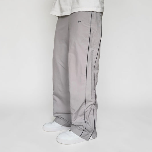 RARE 2000s Baggy Nike Trackpants Grey - (S)