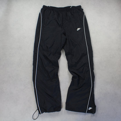 RARE 2000s Baggy Nike Trackpants Black - (L)