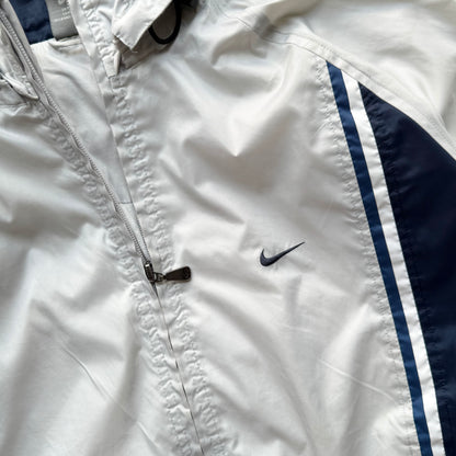 RARE 2000s Nike Track Jacket Grey - (M)
