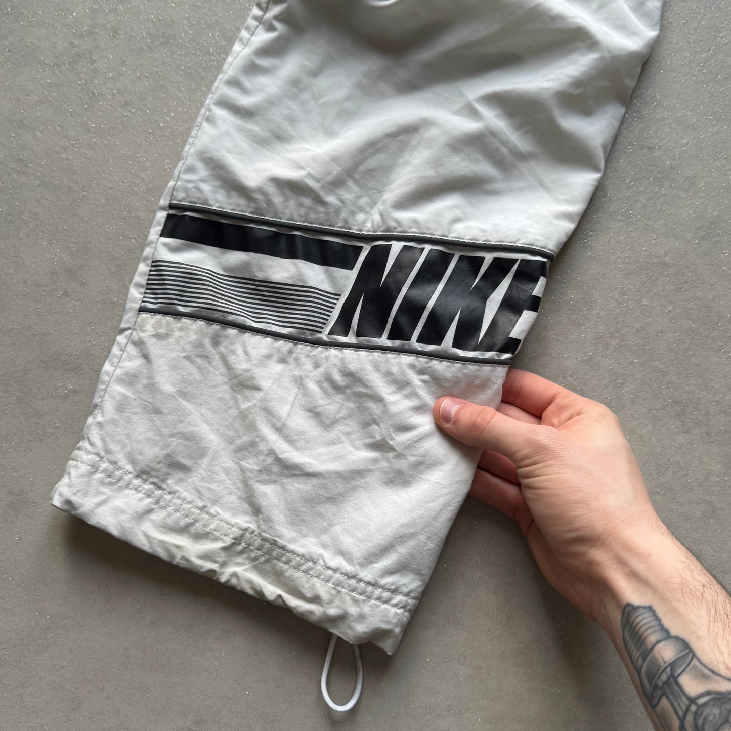 RARE 2000s Nike Trackpants White - (S)