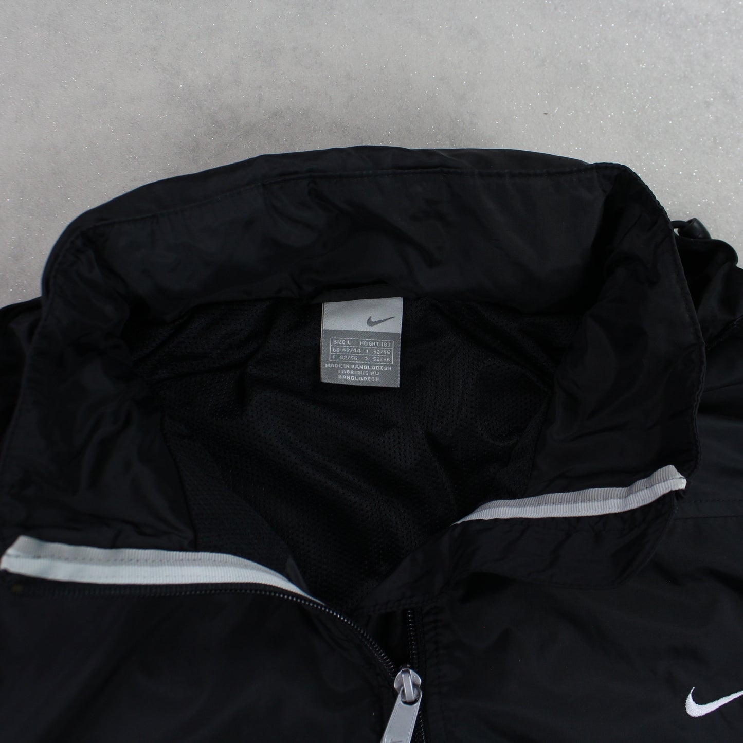 RARE 00s Nike Track Jacket Black - (L)