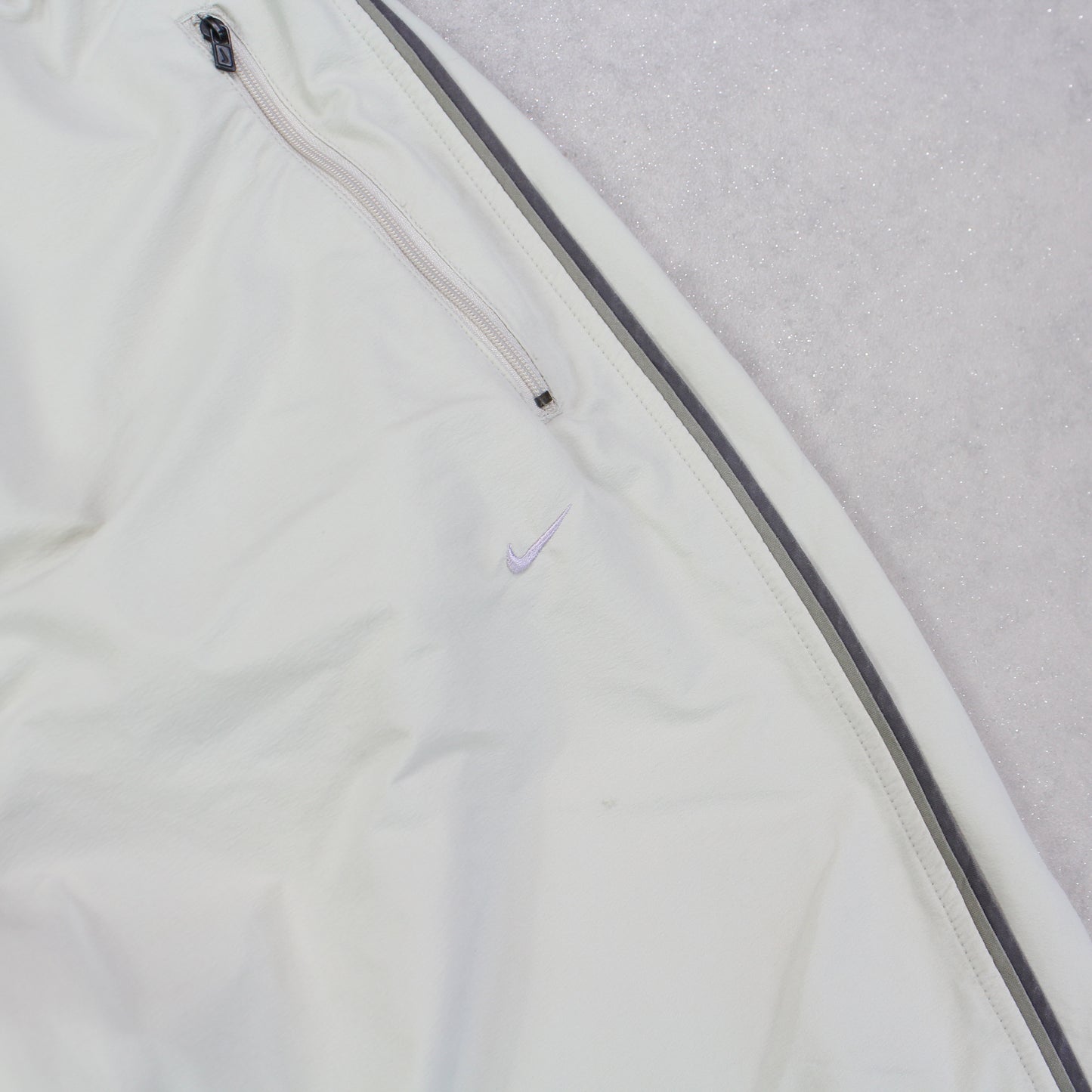 SUPER RARE 00s Nike Trackpants Cream - (S)