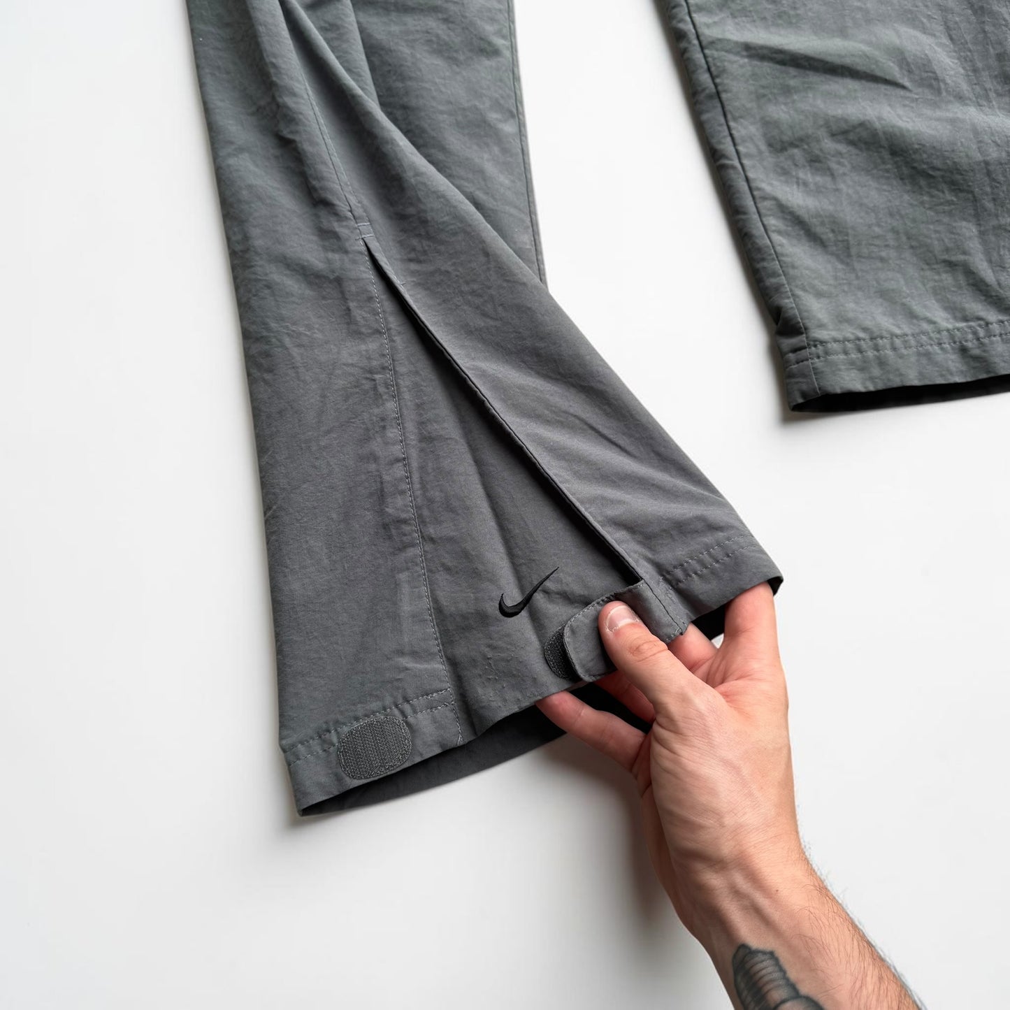 RARE 2000s Nike Trackpants Grey - (M)