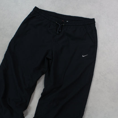 RARE 00s Nike Trackpants Black - (M)