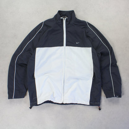 RARE 2000s Nike Track Jacket White - (M)