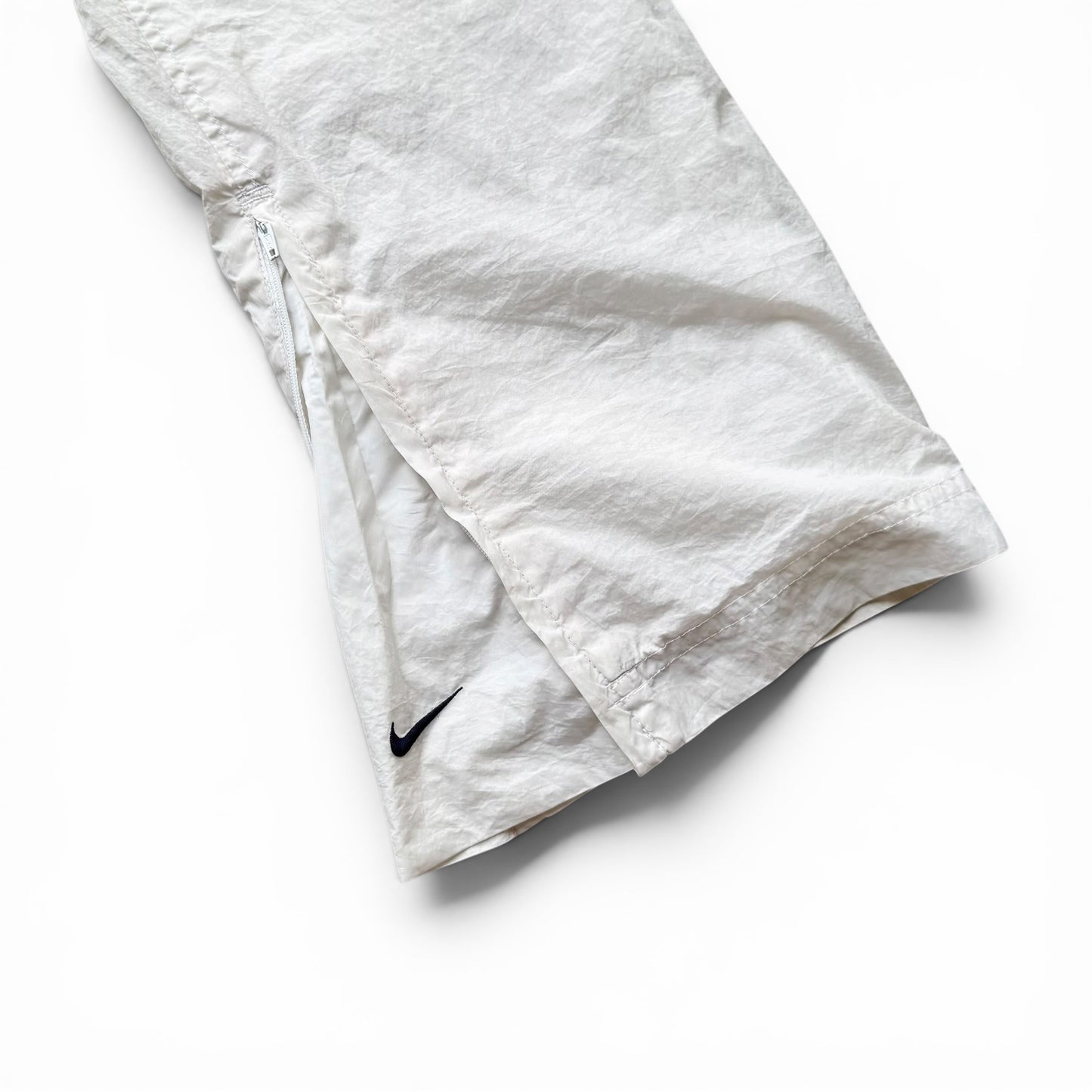 SUPER RARE 2000s Nike Trackpants White *PREMIUM* - (S)