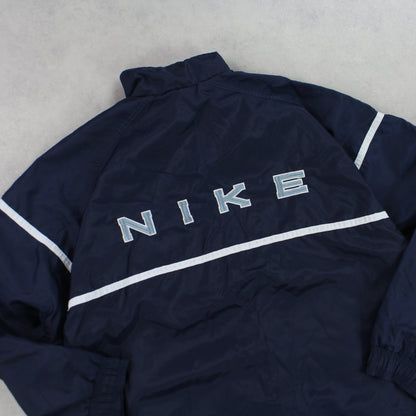 RARE 90s Nike Track Jacket Navy - (L)