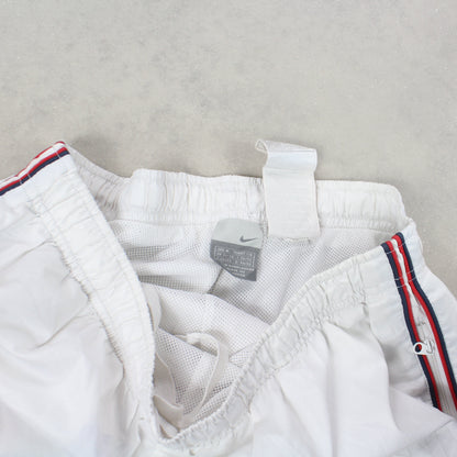 SUPER RARE 2000s Nike Trackpants White - (M)