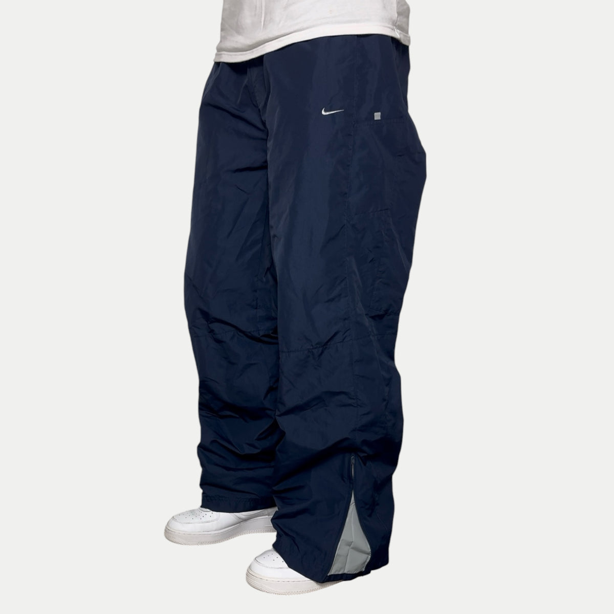 RARE 2000s Baggy Nike Shox Trackpants Navy - (L)