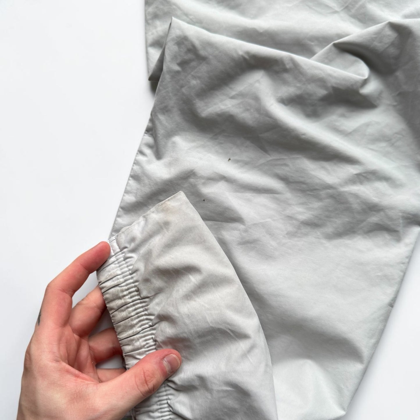 SUPER RARE 2000s Nike Trackpants Grey - (S)