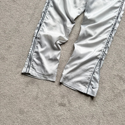 SUPER RARE 2000s Nike Trackpants Grey - (L)