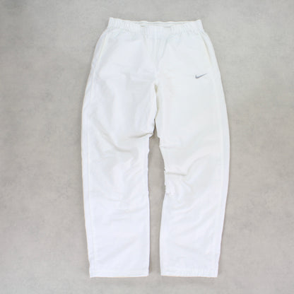 RARE 2000s Nike Trackpants White - (M)
